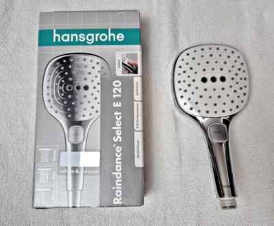 Hansgrohe Raindance Select E Handbrause 120 3jet - Weiß / Chrom 