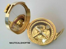 Antiker Brunton Goldener Kompass Stanley London Vintage Kompass aus massivem ...