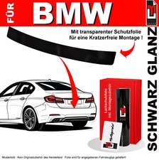 Lackschutzfolie Ladekantenschutz für BMW 5er GranTurismo 2009-2017 Schwarz glanz