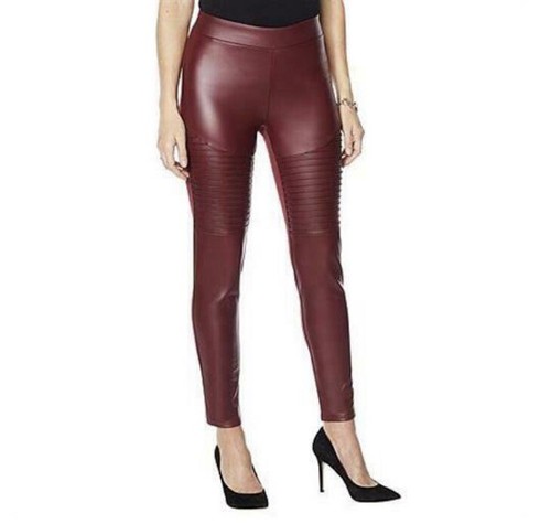 DG2 Diane Gilman Burgundy Faux Leather 
