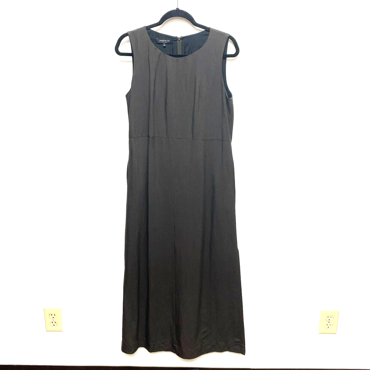 knee length dresses for ladies European Linen Shift Midi Dress – Sleeveless Minimal Linen main image 0