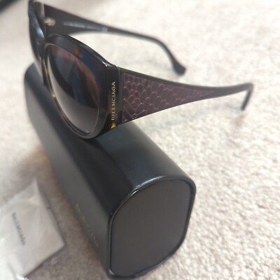 Balenciaga BA23 52T Brown Cat Eye. Tortoise Shell 58-16-140mm
