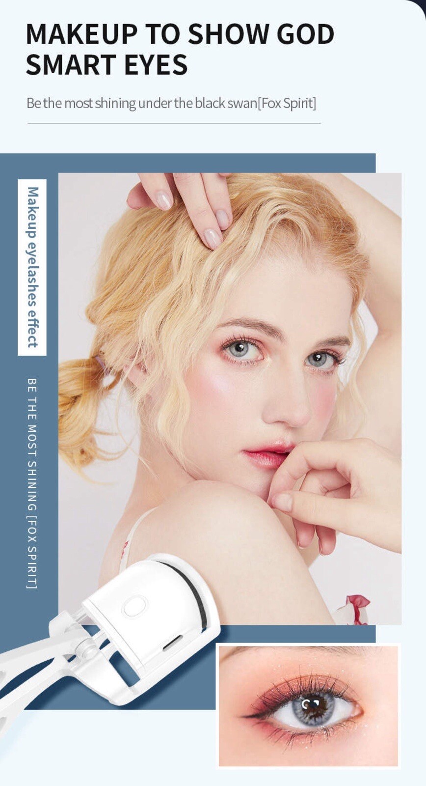 U.S. Seller Heated Eyelash Curler2 Heating Modes Quick Heated USB Rechargeable