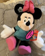 MINNIE MOUSE 12" Plush Doll Applause DISNEY Stuffed Animal FREE SHIP Bendable