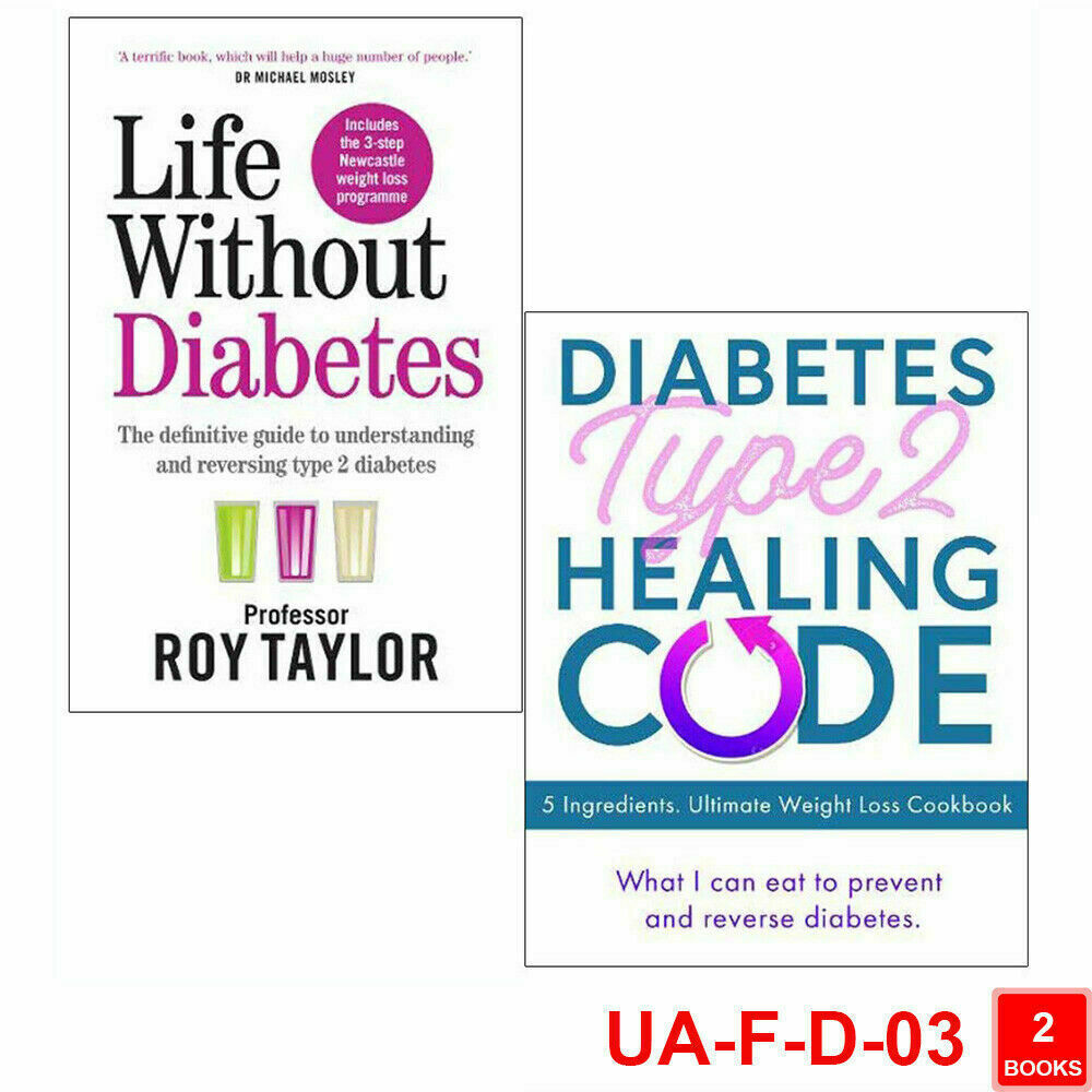 Life Without Diabetes ,Type 2 Healing Code 5 Ingredients 2 Books Collection Set