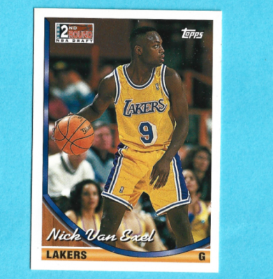 1993-94 Topps Los Angeles Lakers Basketball Card #302 Nick Van