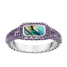 Thomas Sabo Ring Farbernspiel lila TR2233-991-7