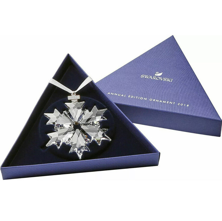 NIB Swarovski Annual Edition 2018 Christmas Ornament Snowflake