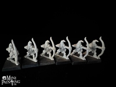 NIGHT GOBLIN ARCHERS 6x Nachtgoblins Orcs Goblins Bogenschützen Warhammer Orks