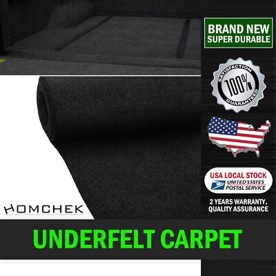 Black Non-Woven Fabric Renovate Car Truck Trunk Liner Stain resistant 2mm 1m×2m