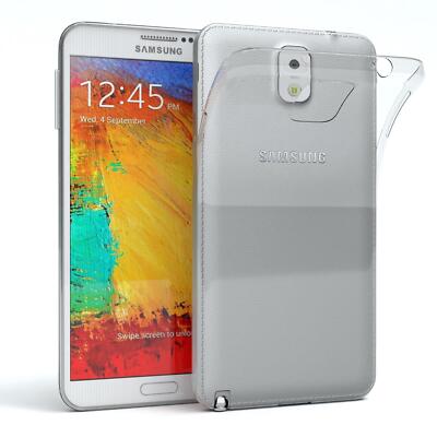 Für Samsung Galaxy Note 3 Hülle Case Silikon Cover Handy Schutz Slim Transparent