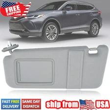 LEFT DRIVER SIDE SUN VISOR W/ MIRROR GRAY SUNSHIELD FOR TOYOTA VENZA 2009-2016