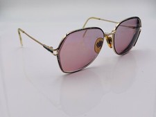 Vintage Welling CT 92 Gold Multi-Color Metal Oval Sunglasses Italy FRAMES ONLY