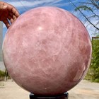 101.64LB Natural Crystal Pink Rose Chakra Quartz Sphere healing ball Specimen — photo 2