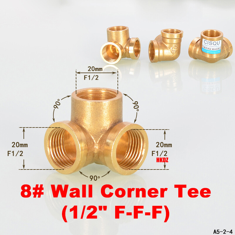 1/2" BSP Brass Male Female Thread Fittings Pipe Connector Adapter For Air Water