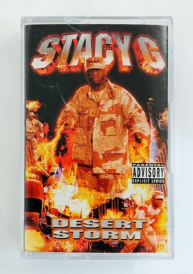 (Cass) Stacy G   Desert Storm ,OG Press, C-IAR-001, Album, Excellent, Rare.