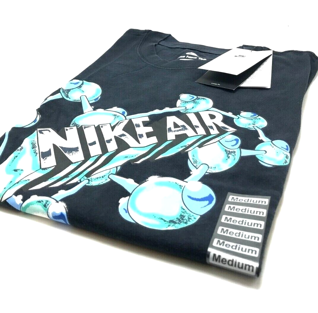 NEW* Men NIKE SPORTSWEAR M90 HBR SEGB T-SHIRTS BLACK/MULTI (FZ5399