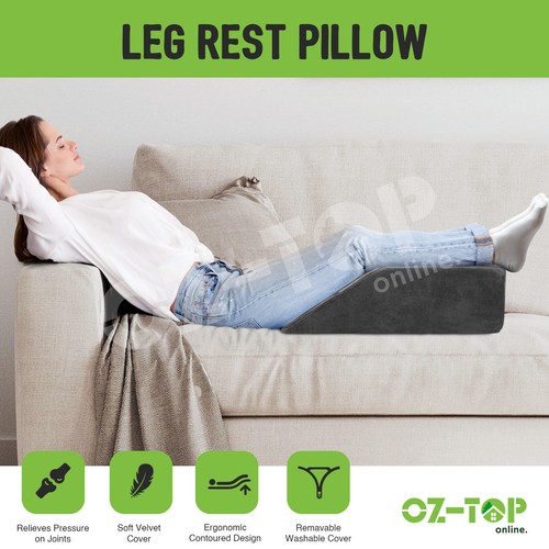 Elevation Bed Wedge Pillow Memory Foam Leg Foot Rest Raiser Support