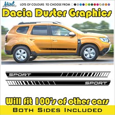 Dacia Duster Side Stepway Sandero Streifen Abziehbilder Aufkleber Grafik KOSTENLOSER VERSAND 005