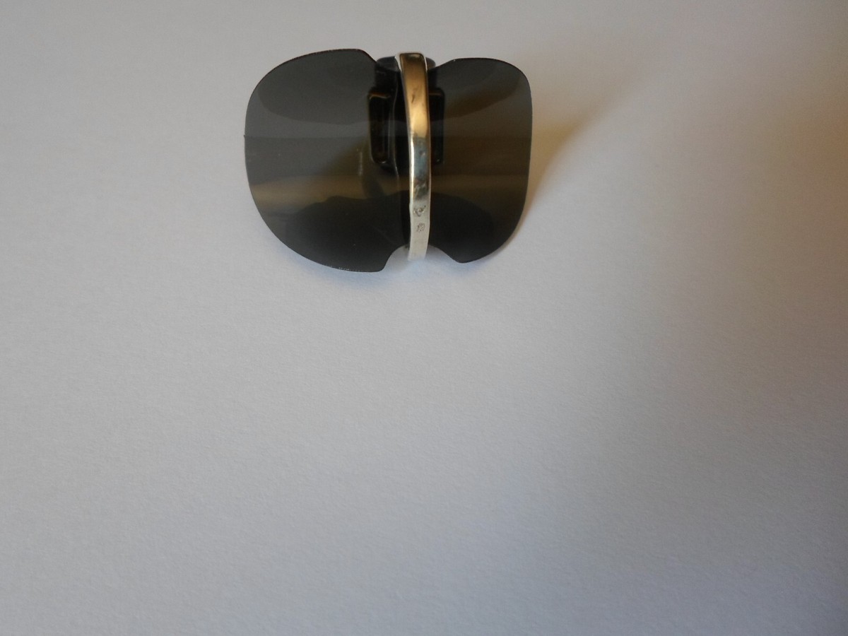 Bague En Argent Massif Avec Une Baguette D'améthyste, Taille 61/62, D'occasion