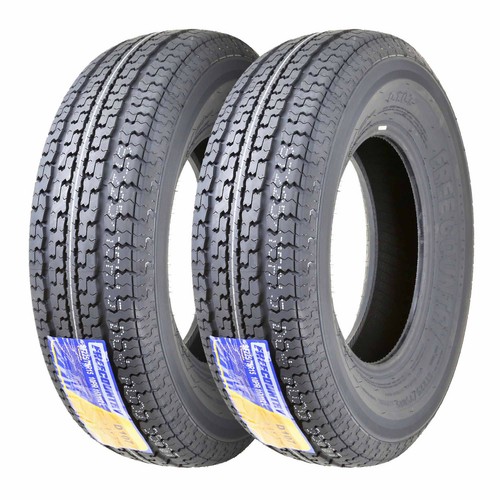 2PC ST205/75R15 FREE COUNTRY Trailer Tires Premium 8PR 205 75 15 w/Scuff Guard