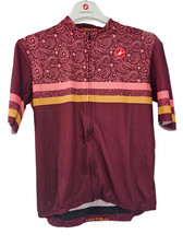 Image of Castelli Womens Moda Squadr Jersey in Bordeaux-Pink, XL