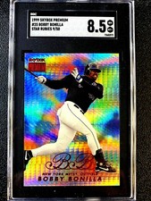 SGC 8.5 1999 BOBBY BONILLA SKYBOX PREMIUM STAR RUBIES #25 NEW YORK METS SSP /50