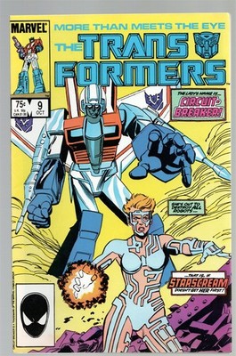 MARVEL TRANSFORMERS #9 FROM PRE-BAGGED 3 PACK SET COMIC NO BAR CODE STORE MARK 1