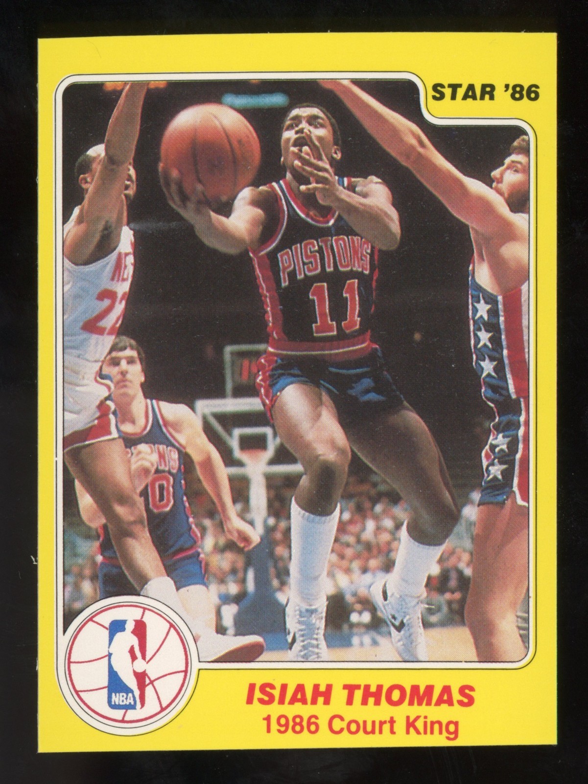 1986 Star Court Kings #28 Isiah Thomas EX to EX-MT *StarFans*