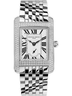 Frederique Constant FC-235S2CD6B Damenuhr Classics Carree Small Seconds 26mm ...