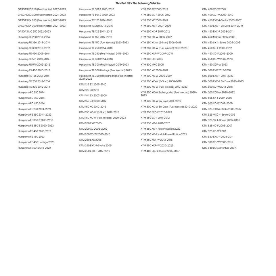 Tusk Racing Axle Block Orange For KTM 500 EXC-F Six Days 2020-2023 - Image 4 of 4