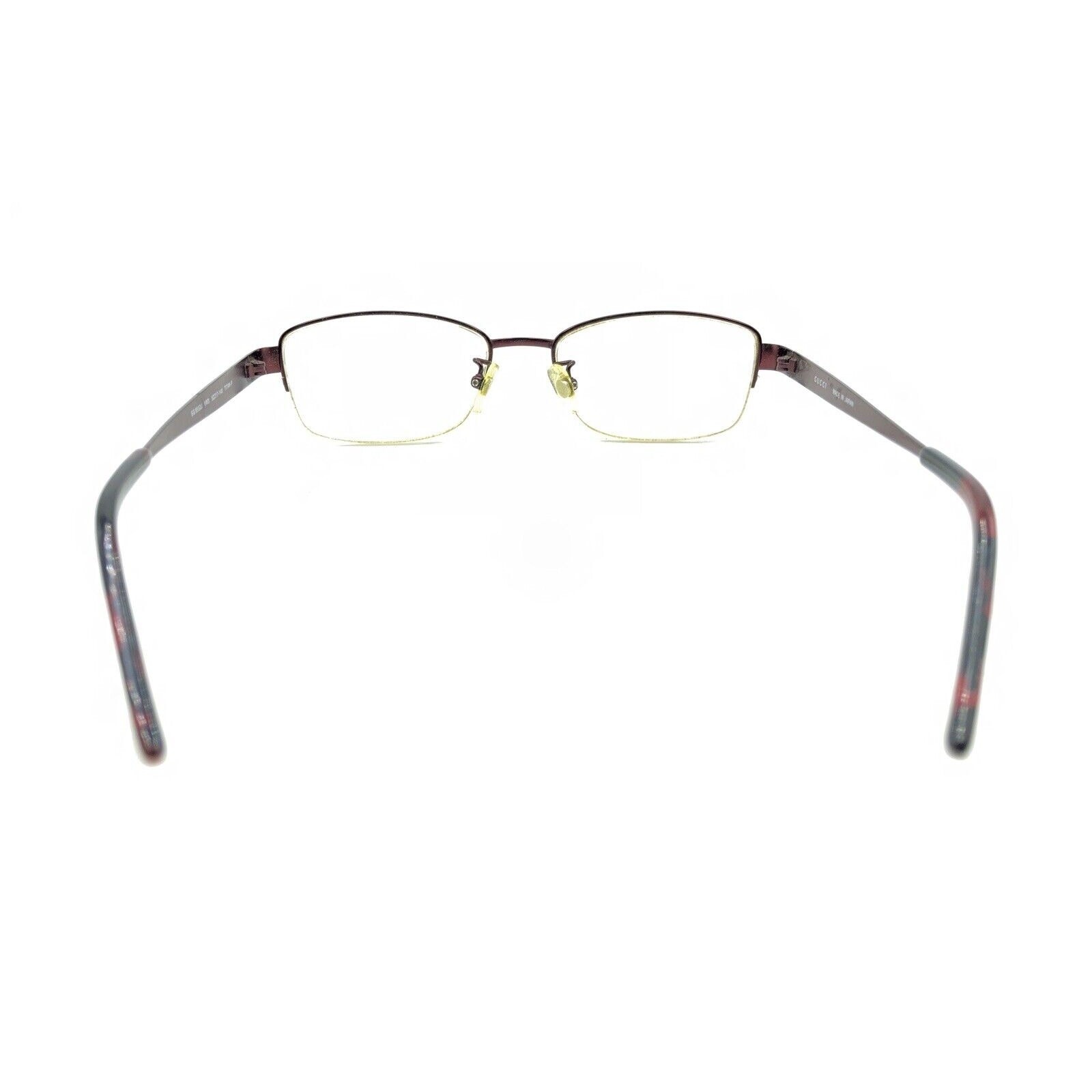 Gucci GG8552J VW3 Titan Dark Red Burgundy Half Eyeglasses Frames 52-17 140 Japan thumbnail 5