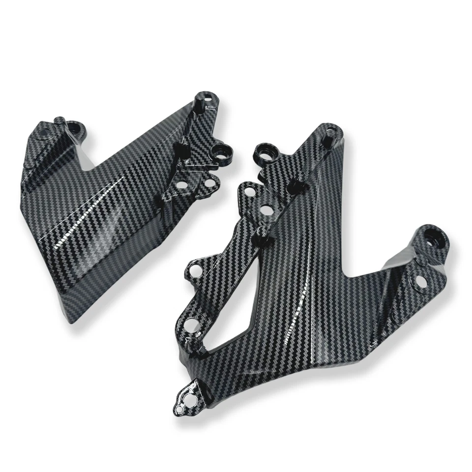 For Kawasaki Ninja ZX-6R 2009-2012 Side Mid Engine Cover Fairing Carbon Fiber Foto 3 de 4