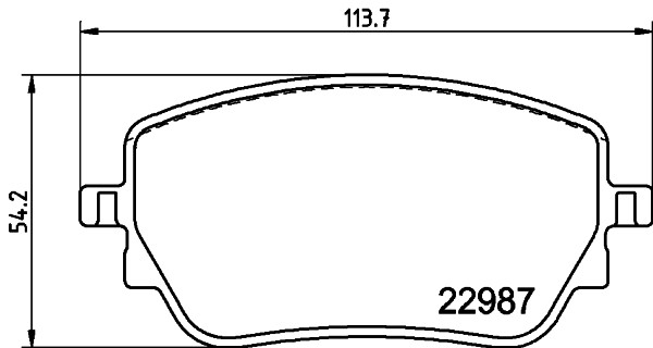 Hinterachse Hella 8DB 355 039-231 Bremsbelagsatz, Scheibenbremse FüR MERCEDES-BE-image