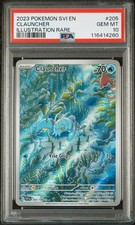 2023 POKEMON SVI EN-SCARLET & VIOLET ILLUSTRATION RARE #205 CLAUNCHER PSA 10