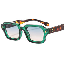 New Fashion Small Square Sunglasses for Women Men Modern Design Retro Double Col