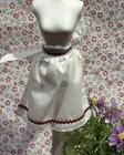 Vintage Barbie white Apron 1:6 Scale - Fits Curvy / 12” Action figures