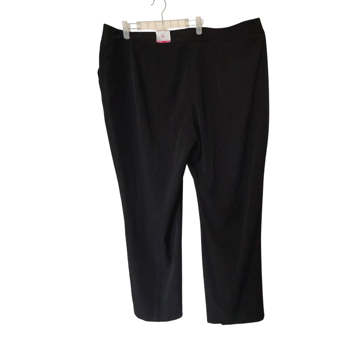 ashley stewart black dress pants Ashley Stewart Women's Plus Size 20 Dress Pants Black Rayon Stretch Flat Front