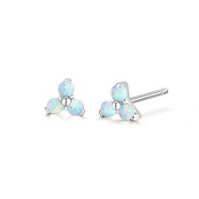 G23 Pure Titanium Hypoallergenic Earrings F136 Implant Grade Trinity Opal