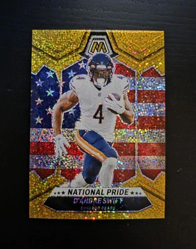 2024 Panini Mosaic D'Andre Swift National Pride Gold Sparkle Prism 24/24 #260