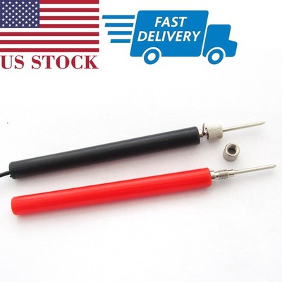 2x DIY Multimeter Test Probe Long Handle No Solder Assembly Without Cable US