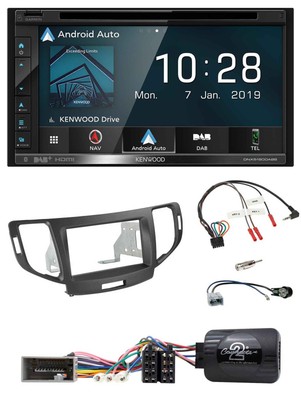 Kenwood DAB TMC USB 2DIN Lenkrad Bluetooth Navigation für Honda Accord 2008-2015