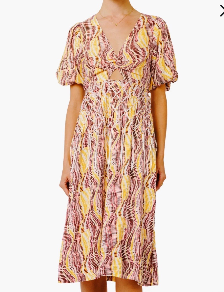 a line scoop neck dress Grace A-line – Blanco New York Maternity Dresses Spring Baby collection: occasion-dresses up back SIZE - True to U.S. Size (Regular Width):13