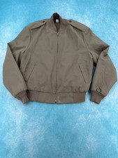 Vintage Neptune Garment Co Tanker Jacket USA Made Olive Green Size 44 Regular