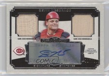 2013 Museum Collection Signature Swatches Dual Relics Devin Mesoraco Auto g6w