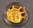 1986 W $5 US Proof Gold Coin Statue of Liberty Centennial Commemorative