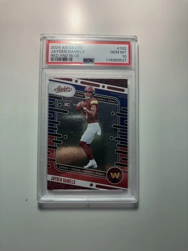 2024 Panini Absolute - Rookies Jayden Daniels #102 Red & Blue (RC)