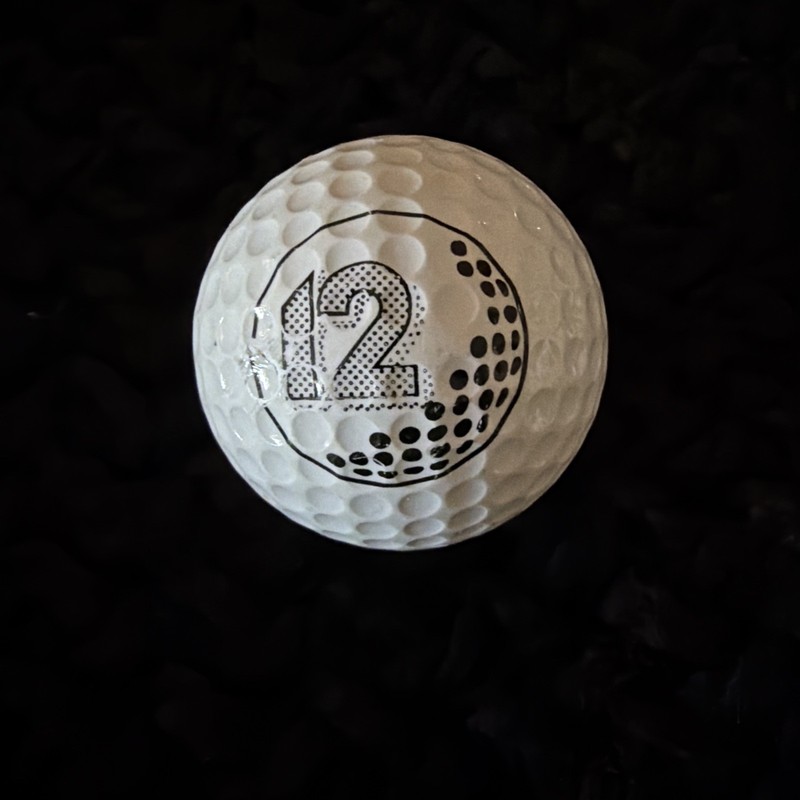 Solid White Ping 3 Beat The Pro Promotional 12 Karsten Vintage Golf Ball