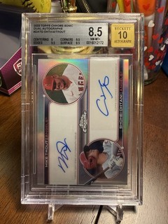 2022 Topps Chrome Dual Auto Shohei Ohtani / Mike Trout #’d 11/20 🔥📈