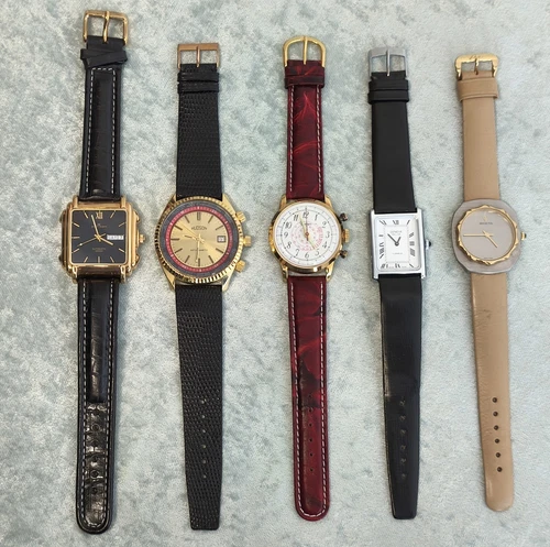 LOT OF 5 "NEW OLD STOCK" VINTAGE, SWISS WRIST WATCHES IN VERY GOOD CONDITION!!!